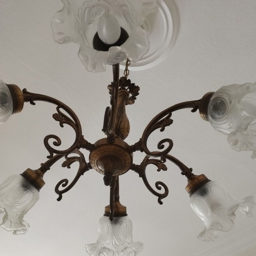 Vintage Brass Chandelier 6-light | Genuine Brass | Custom Order