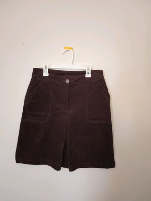 Vintage Gina Benotti midi corduroy skirt brown like new
