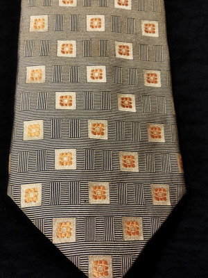Tie Vitaliano Luiselli made of 100% silk, like new, gray and beige