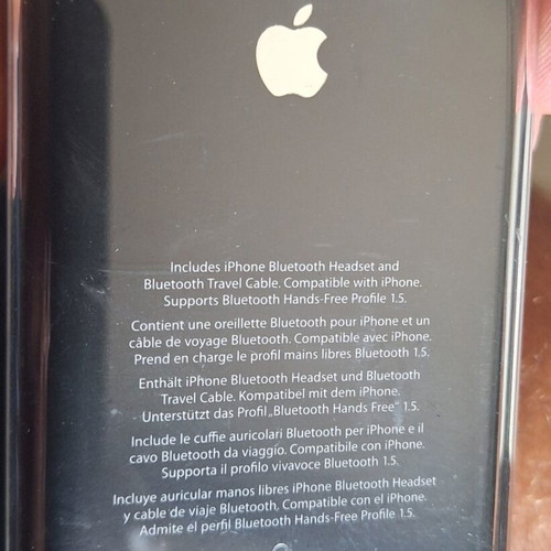 Apple iPhone Bluetooth Headset MB536ZM/A factory sealed vintage 2008