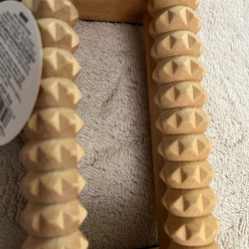 Wooden foot massager with double rollers Jumbo new