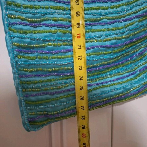 Crossbody bag like new with turquoise beads