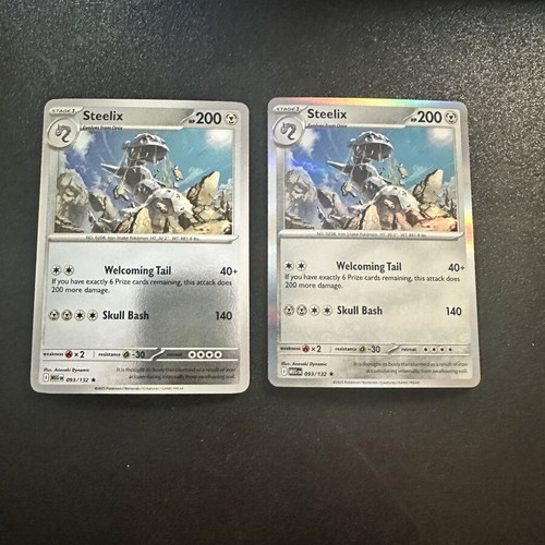 Steelix 093/132 Mega Evolution Holo Pokemon card