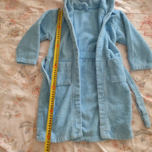 Mothercare children's bathrobe like new, blue, size 5 years