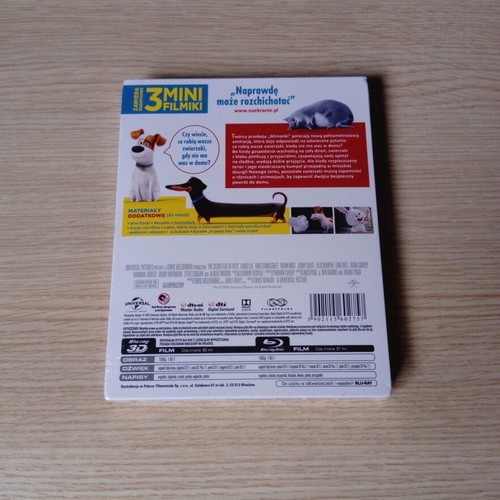 The Secret Life of Pets Steelbook Edition Blu-Ray 3D and 2D new, dubbed
