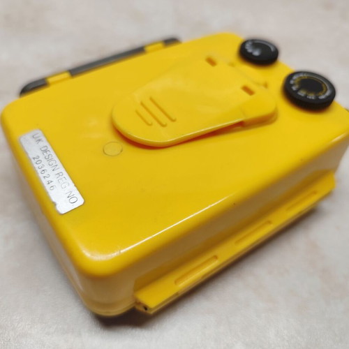 Amstrad All Weather Sports Vintage Walkman used, yellow cassette radio