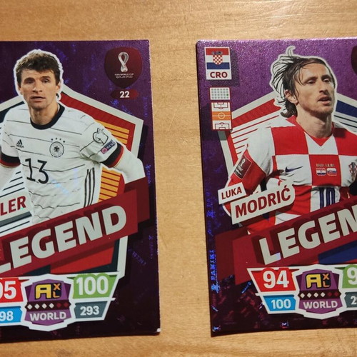 Football cards like new, pack of 4 Top Master & Legend