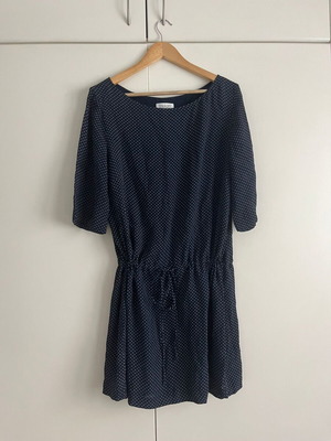 Toast Navy Viscose Dress like new, adjustable drawstring waist