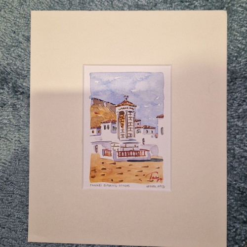 Watercolors Spyros Tsafos Fanari Diogeni new, set of 2