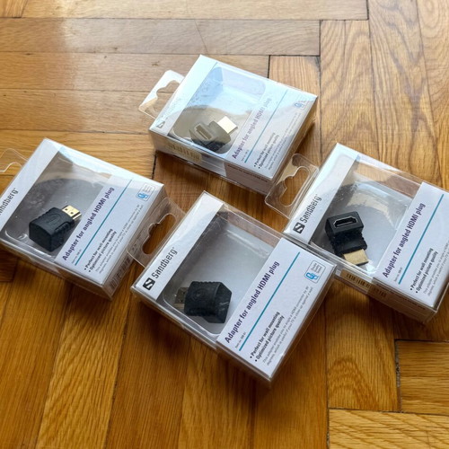 Sandberg HDMI 2.0 angled adapter plug new