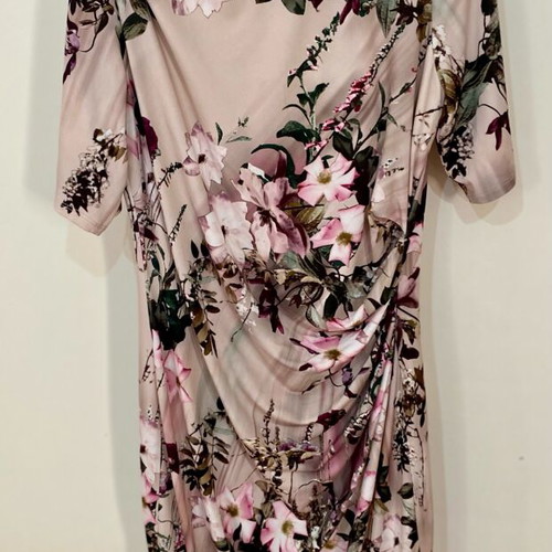 M&S Collection Women's Short Sleeved Wrap Dress Midi Size 14 Like New