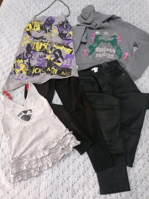 Girls' clothing pack for ages 10-12 used