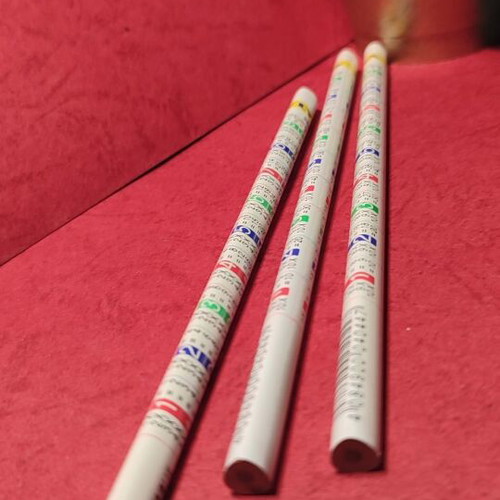 Pencil 1 to 9 Multiplication Table (in triangular shape)