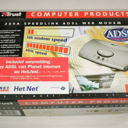 Trust 235A Speedlink ADSL Web Modem new