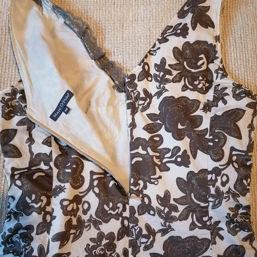 Marc O'Polo cotton dress new, size S, beige and brown