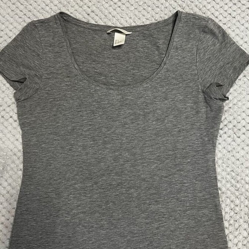 Basic T-shirts set 6 pcs used, size S, white and grey