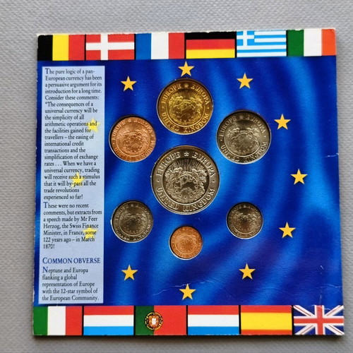 United Kingdom ECU coin set 1992 new