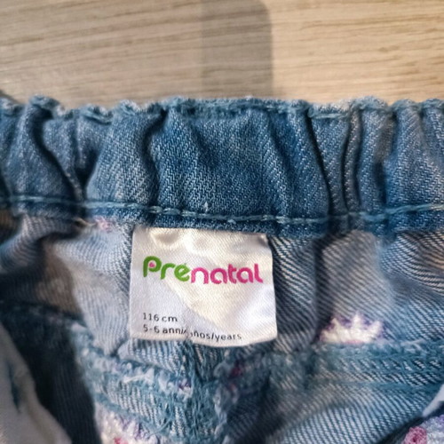 Prenatal jean pants like new, size 116 cm, blue with pink