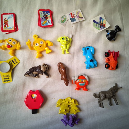 Kinder Surprise collectible figures used from various collections