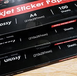 A4 Αυτοκόλλητα Glossy White για Inkjet εκτυπωτή, καινούργια, 300 σελίδες Koala