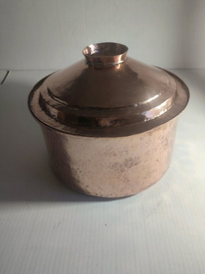 Bronze pot used, very large old tenczeris