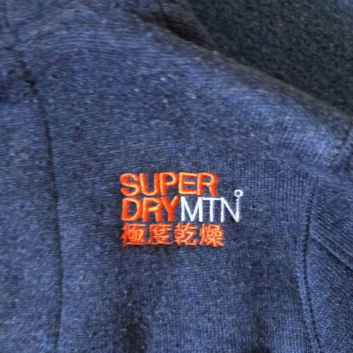 Superdry jacket like new, blue, size S