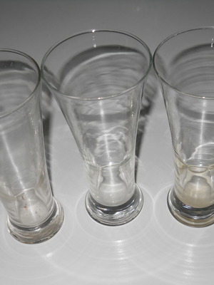 Ποτήρια κοκτέιλ καινούργια, σετ 3, ύψος 18cm