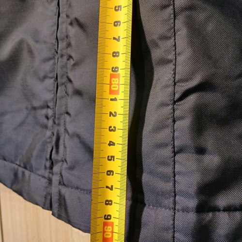 Women's coat knee-length like new, black and blue