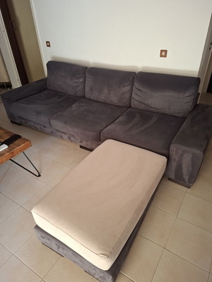 Corner sofa with removable chaise, 2.60m length, 1.00m depth