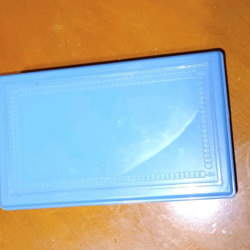 Vitange card holder used with 30 blank white cards