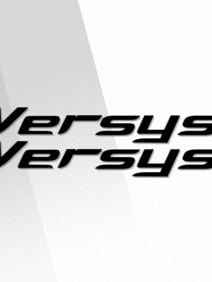 Kawasaki Versys motorcycle stickers set of 2 new, black and carbon black
