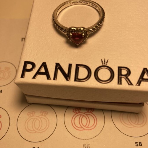 Pandora silver ring size 52 like new