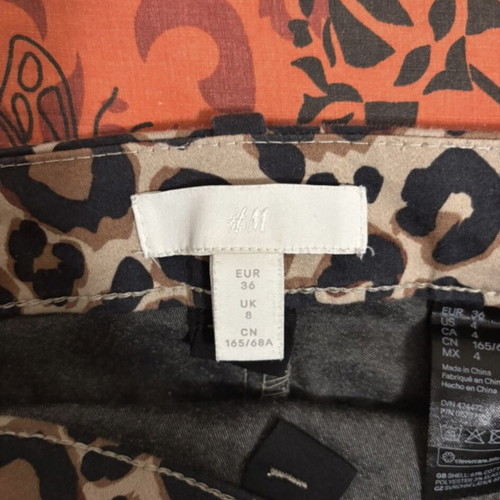 Leopard pants H&M like new, brown, size S