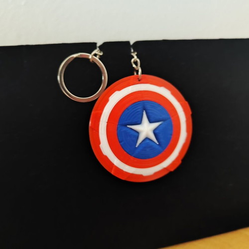 Captain America Shield Keychain new 3D printed