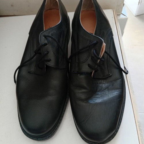Leather shoes size 45 new, black moccasins