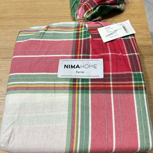 NIMA HOME flannel single bed sheet set new, 2 pieces and 1 pillowcase