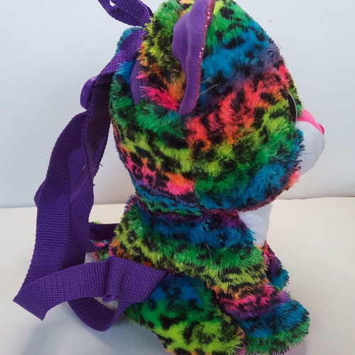 Beanie Boos Ty-χνουδωτο Dotty plush leopard backpack used