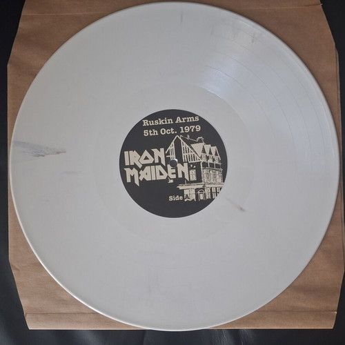 Iron Maiden Ruskin Arms 5th Oct. 1979 2LP white smoked vinyl like new