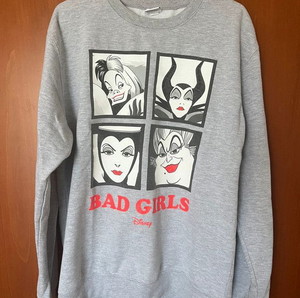 Disney μπλουζα φουτερ medium maleficent ursulla cruella