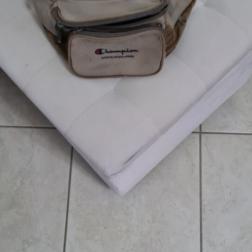 Champion waist bag used, beige with 3 zippered compartments