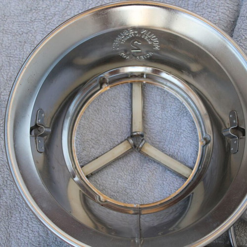 French stainless steel vegetable mill with 3 discs