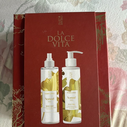 Nomad Iris body mist and body milk gift set new with box