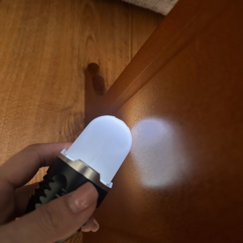 Swat LED flashlight used with red and white light, rechargeable