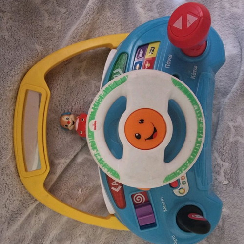 Fisher Price learning steering wheel used with sounds and lights