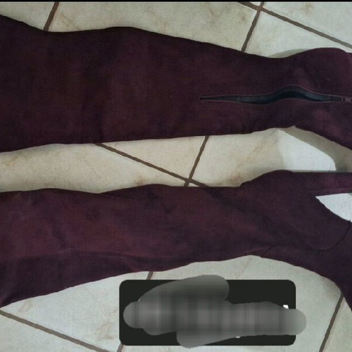 Sante suede boots burgundy like new, size 41