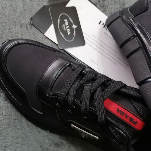 Prada sports shoes new, black and red