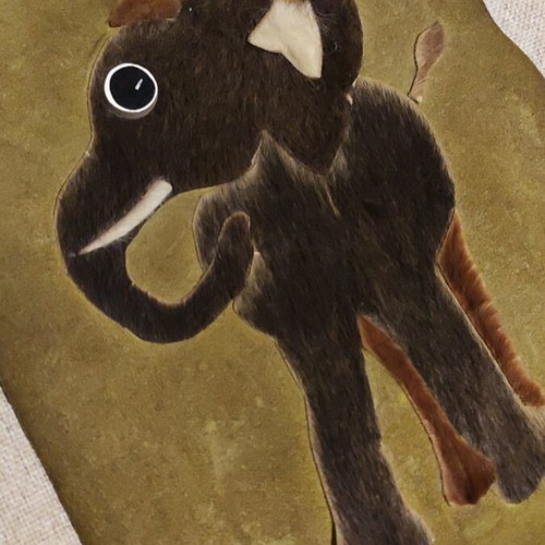 Authentic Australian Elephant Wall Hanging used