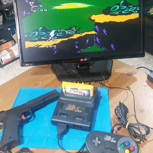 Retro Console for 8 Bit Cartridge used with Earthworm Jim Game