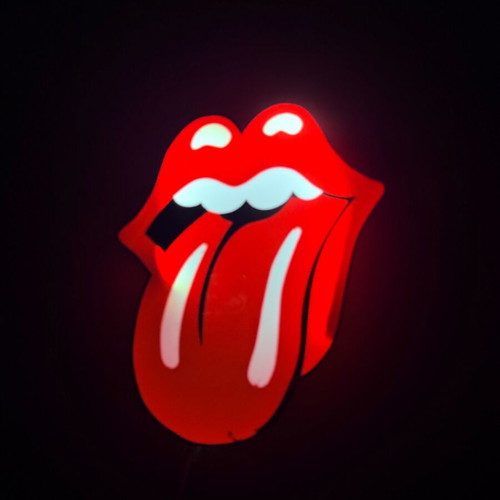 Rolling Stone Kiss Lightbox like new with led lights