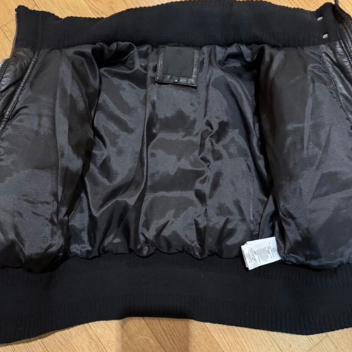 Givenchy leather look puffer jacket, size 10 years